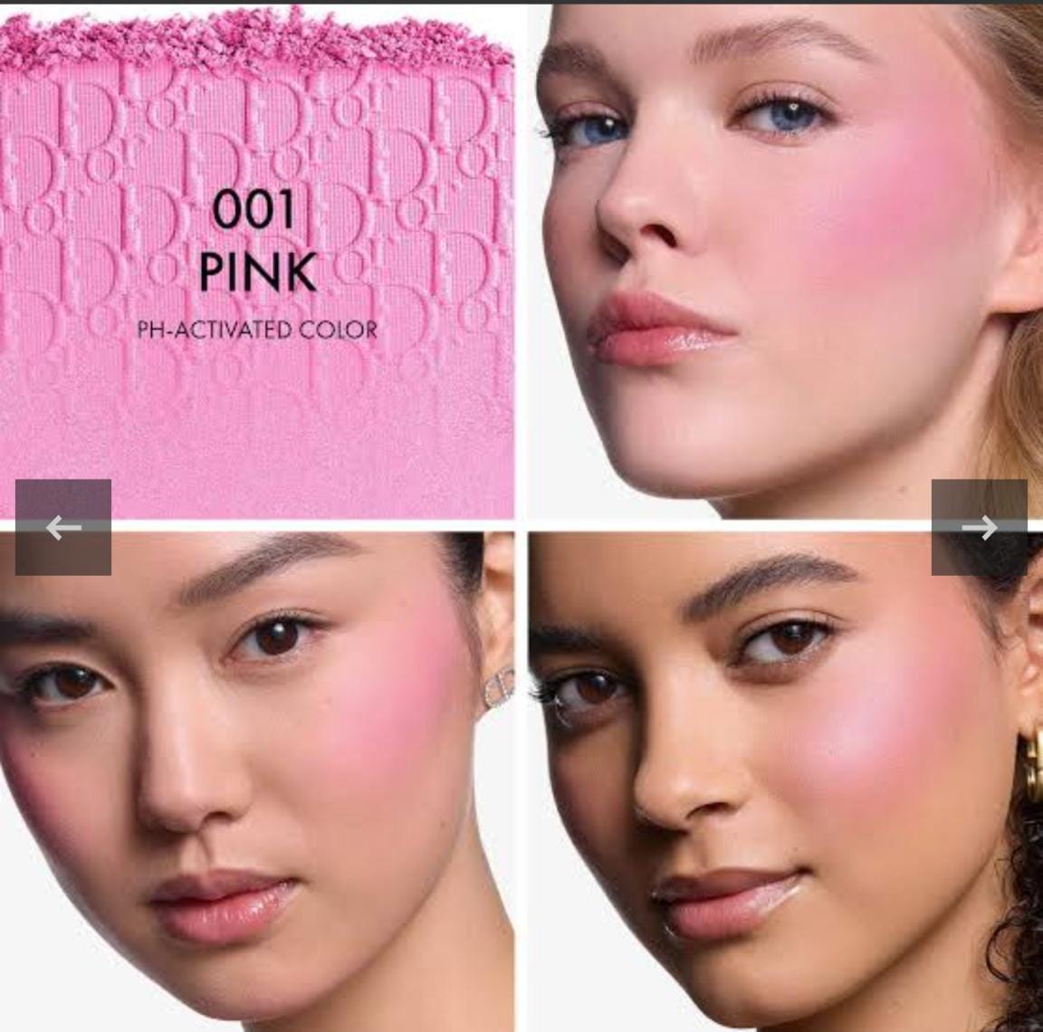Dior backstage rosy glow blush palate