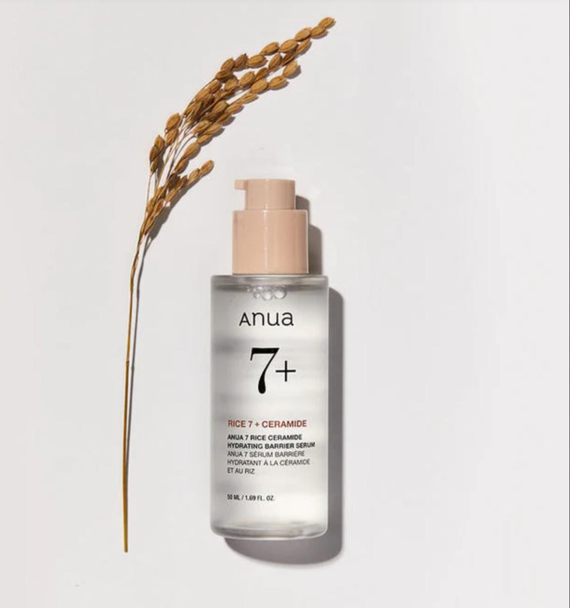 ANUA RICE 7 + CERAMIDE HYDRATING BARRIER SERUM 50 ML.