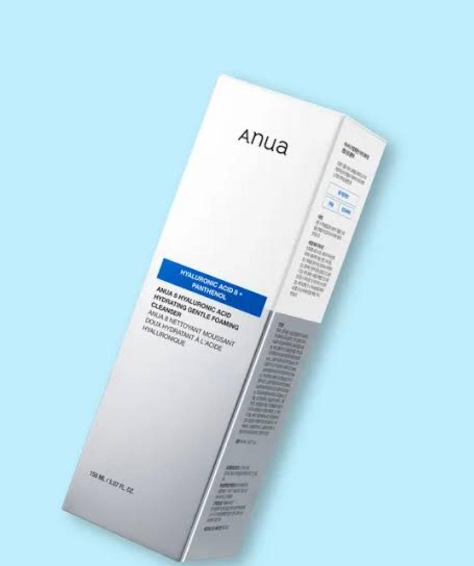 Anua Hyaluronic Acid & Panthenol Hydrating Gentle Foaming Cleanser 150 ML.
