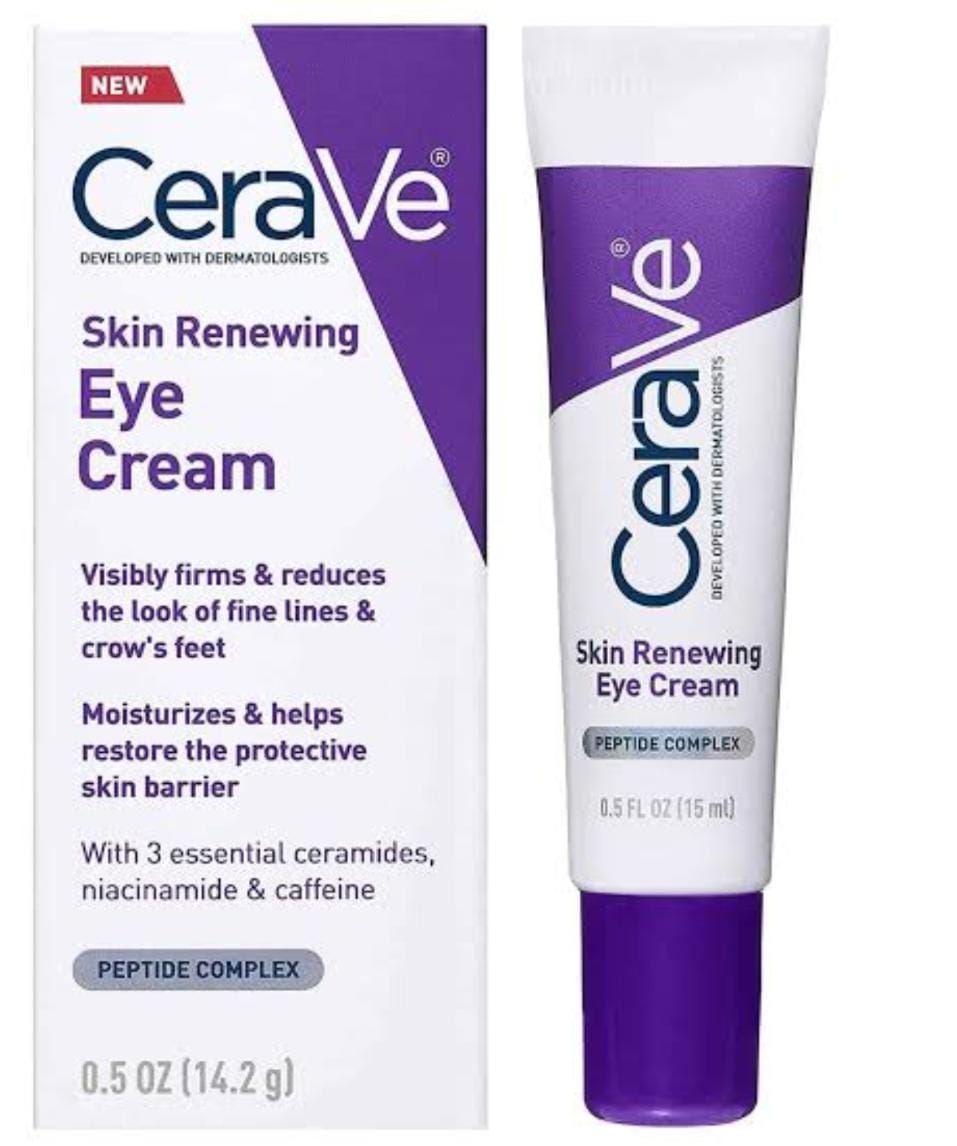Cera Ve Skin Renewing Eye Cream.